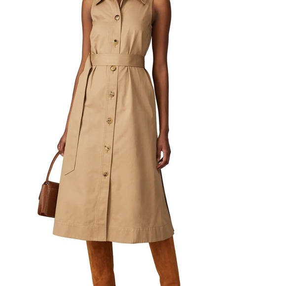 Katespade - Khaki Sleeveless Shirtdress - XXS - Picture 1 of 5